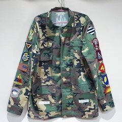 【苫小牧バナナ】off-White/オフホワイト ミリタリージャ...