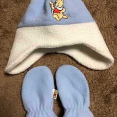 プーさん帽子とミトン