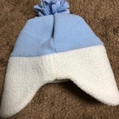 プーさん帽子とミトンの画像