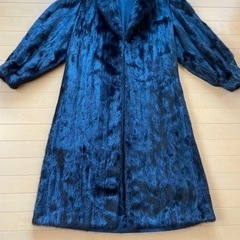 値下げ！お得!ミンクロングコート 毛皮 フリーサイズL〜XLのサイズ感
