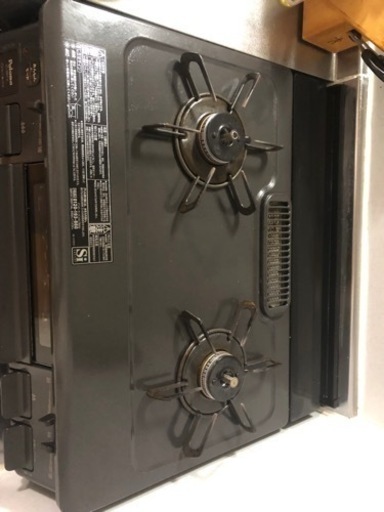 ガスコンロ　プロパン用隙間ラック付