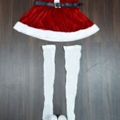 サンタ服(ミニ丈ワンピース)【中古】の画像