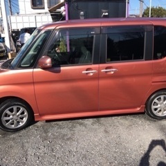 ⭐️ご成約⭐️🌷タントカスタム🌷希少カラー🌷ピンク🌷車検満タン【総額28.8万円】🌈ナビ/TV/ETC🌿の画像