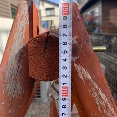 木製ブランコの画像