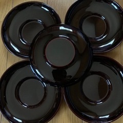 【今週800円】【新品】【高級茶托5点セット』の画像