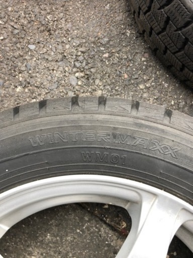 スタッドレスタイヤアルミホイル付き　中古4本セット　155/65/14　スペーシアetc