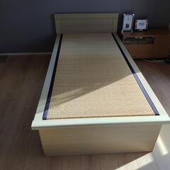 【本日7日最終】シングルベッド(美品、収納付き)