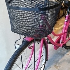 ママチャリ　ピンク　自転車
