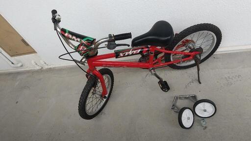 16インチ 子供自転車(別に補助輪付き)