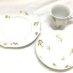 ☆ジモティー割引有り☆Meissen そよ風 コーヒーカップ＆ソーサー＆19cmプレート