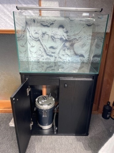 【最終値下げ】60cm水槽フルセット棚付き