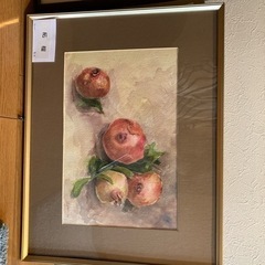 水彩画　柘榴