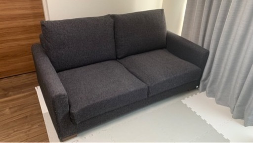 ケユカKEYUKA 3人掛けアコードソファ　チャコールグレー