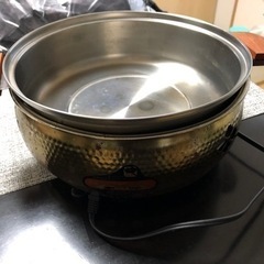 【中古】電気グリル鍋