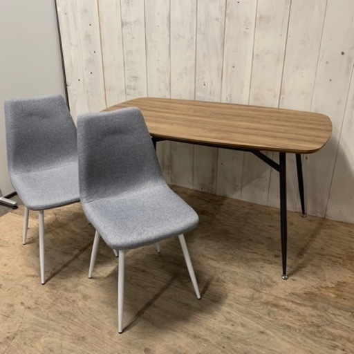 【1/15取り置き】☆状態良好☆ ダイニングセット 椅子2脚付き テーブル チェア 菊TK