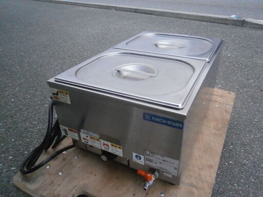 ☆中古品 ニチワ 電気卓上ウォーマー タテ型 TEW 2016年 100V 湯煎式 動作問題なし 厨房②☆