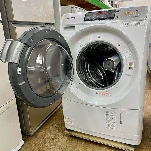 美品【 Panasonic 】パナソニック プチドラム 洗濯7.0㎏/乾燥3.5㎏ ドラム式洗濯機 エコナビ マンションサイズ NA-
