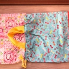 通学バック、上履き入れ、体操服袋の画像