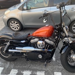 スポーツスター48マフラー