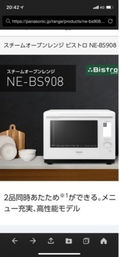 パナソニック　ビストロ高性能モデル　未開封