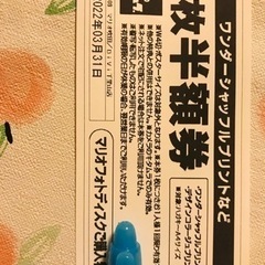 スタジオマリオ　半額券