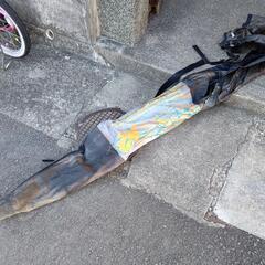 （数日中に処分します。）スキー板　ストック　袋の画像