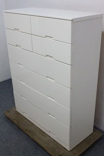 マルミツ 6段チェスト 整理タンス ホワイト WH 白 スライドレール 6段チェスト 整理タンス ホワイト 白 スライドレール 収納家具 札幌 厚別店