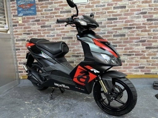 【50cc最速2スト！？低走行超美車♪豪華装備上質車♪取説付】 Aprilia アプリリア SR50R 【動画有】検）JOG ZR DIO ZX イタリア車 2サイクル