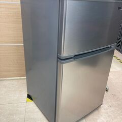 管理番号JTH-23 中古　動作確認済み　2ドア冷蔵庫 ヤマダ電機　YRZ-C09G1　90リットル　右開きの画像