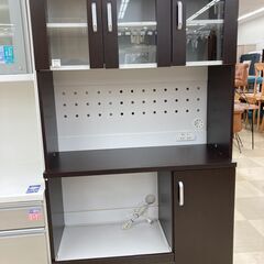 レンジボード　ｴﾑｴﾑﾄﾚｰﾃﾞｨﾝｸﾞ　3枚扉　ﾀﾞｰｸﾌﾞﾗｳﾝ