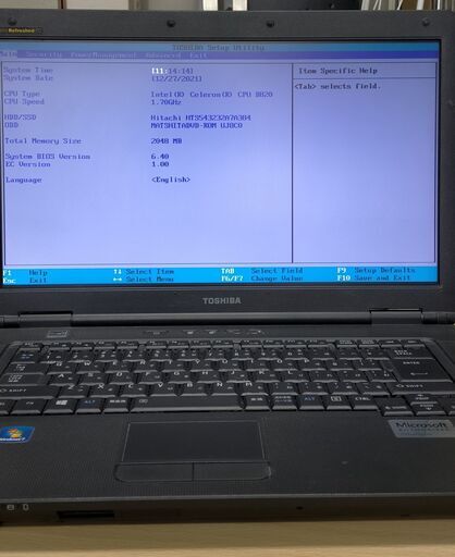 ＊＊＊Toshiba Dynabook Satellite B452/F＊＊Celeron＊＊＊