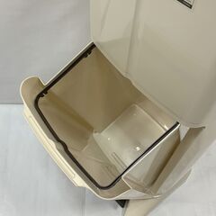 美品 天馬 TENMA 2段式 分別ごみ箱 19L＋14L 合計33L 最大4分割可能 ベージュ 省スペース Cの画像