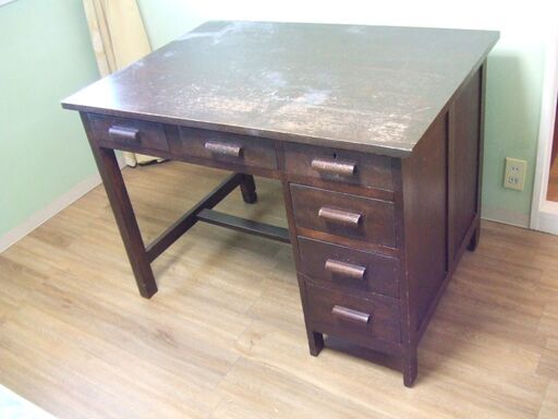 20日までで終了　昭和レトロ　アンティーク　ドクターデスク　机　引き取り限定