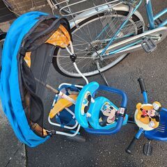 w199【近隣配達可能】ディズニー　ミッキー　ブルー　日よけ付き...
