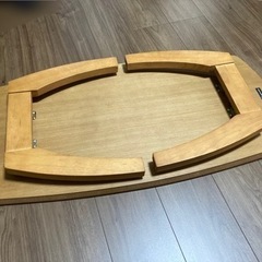 【取引中】樽型折りたたみテーブル  ローテーブル  の画像
