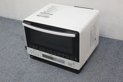 日立 加熱水蒸気オーブンレンジ ヘルシーシェフ 1000W 31L MRO-VS8 ホワイト 2019年製 HITACHI 電子レンジ 中古家電 店頭引取歓迎 R4875)