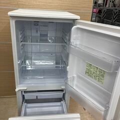 管理番号JTH-24 中古　動作確認済み　2ドア冷蔵庫 SHARP　シャープ　SJ-14X-W　137リットル　右開きの画像