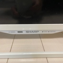 AQUOS 32型液晶TV ホワイト 美品の画像