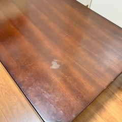 茶色　折りたたみローテーブルの画像
