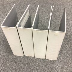 Ａ４ファイル（４冊セット　片開きパイプ式２つ穴ファイル）の画像