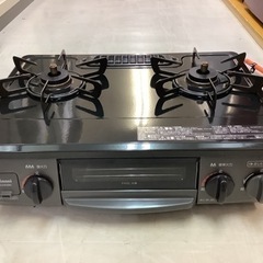 【リサイクルショップ八光　田上店　配達・設置OK】リンナイ Rinnai KG34NBK/LP [ガステーブル 56cm幅 ブラック 左強火 プロパンガス用]　2020年製 