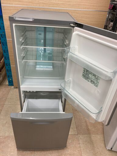 管理番号JTH-29 中古　動作確認済み　2ドア冷蔵庫 Panasonic　パナソニック　NR-B143W-S　138リットル　右開き