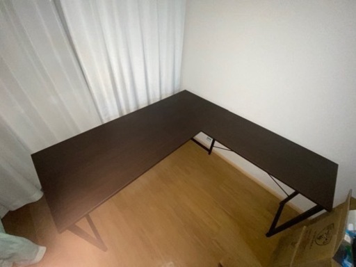 サンワダイレクト パソコンデスク L字型 木製 幅150cm+90cm コーナーデスク ダークブラウン 100-DESKH011BR