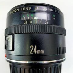 Canon EF24mm F2.8 フード、前後キャップ、marumiフィルタ付の画像