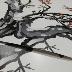 値下げ済　ランチョンマット４枚　未使用２枚　中古２枚の画像