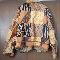 ★中古　古布バティック　中綿入りジャンパー★の画像