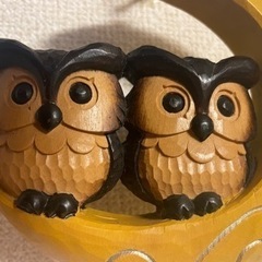 【取引中】開運　フクロウの壁掛け　木製の画像