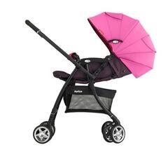 【美品】アップリカ【Aprica】【ラクーナ】エヴリンピンク【A型ベビーカー】の画像