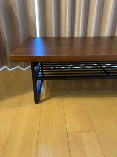 収納付き折りたたみローテーブル