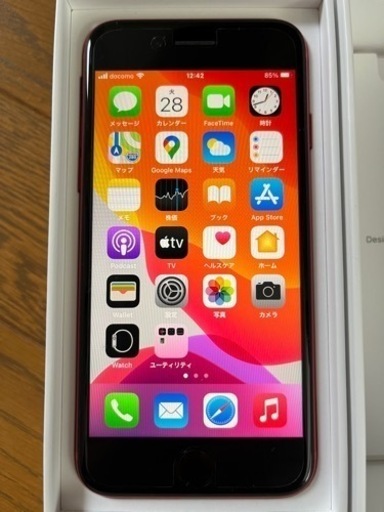 【商談中】iPhone8 256GB SIMフリー化 レッド　箱付き